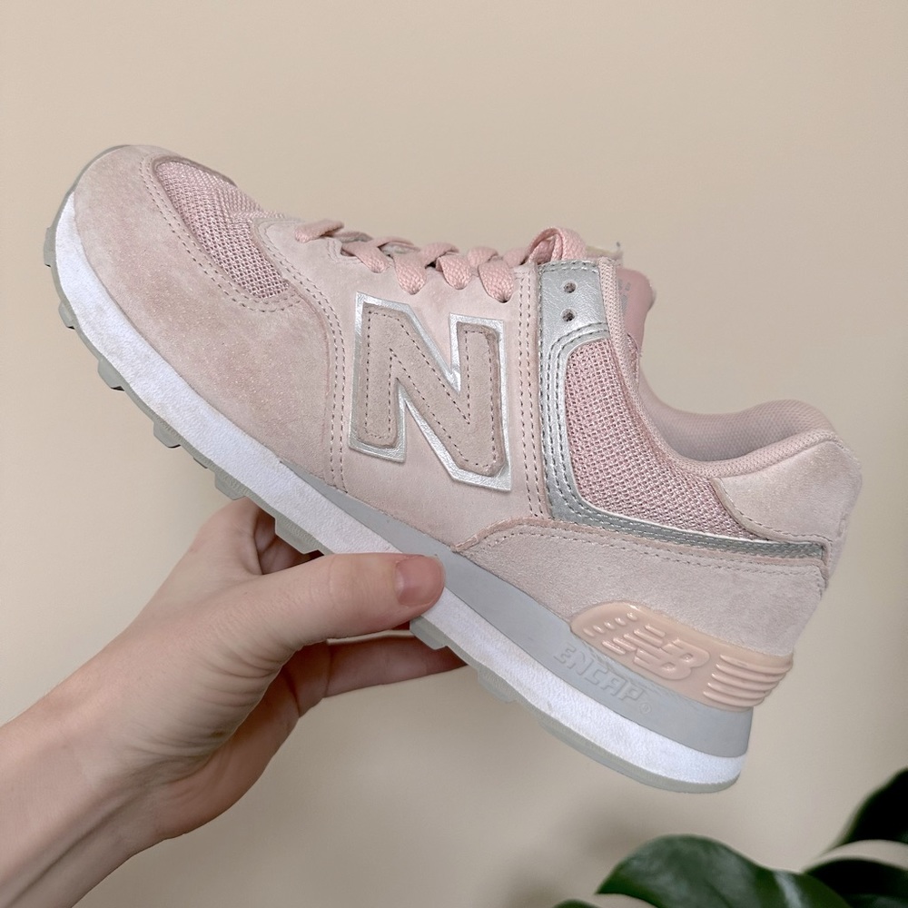 New balance pink 574 sneakers